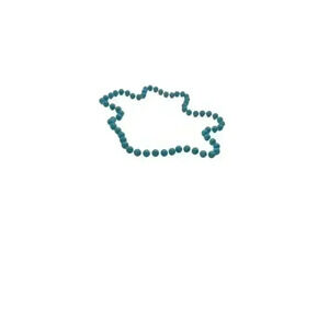 Child’s Acrylic beads no closure 22 inches